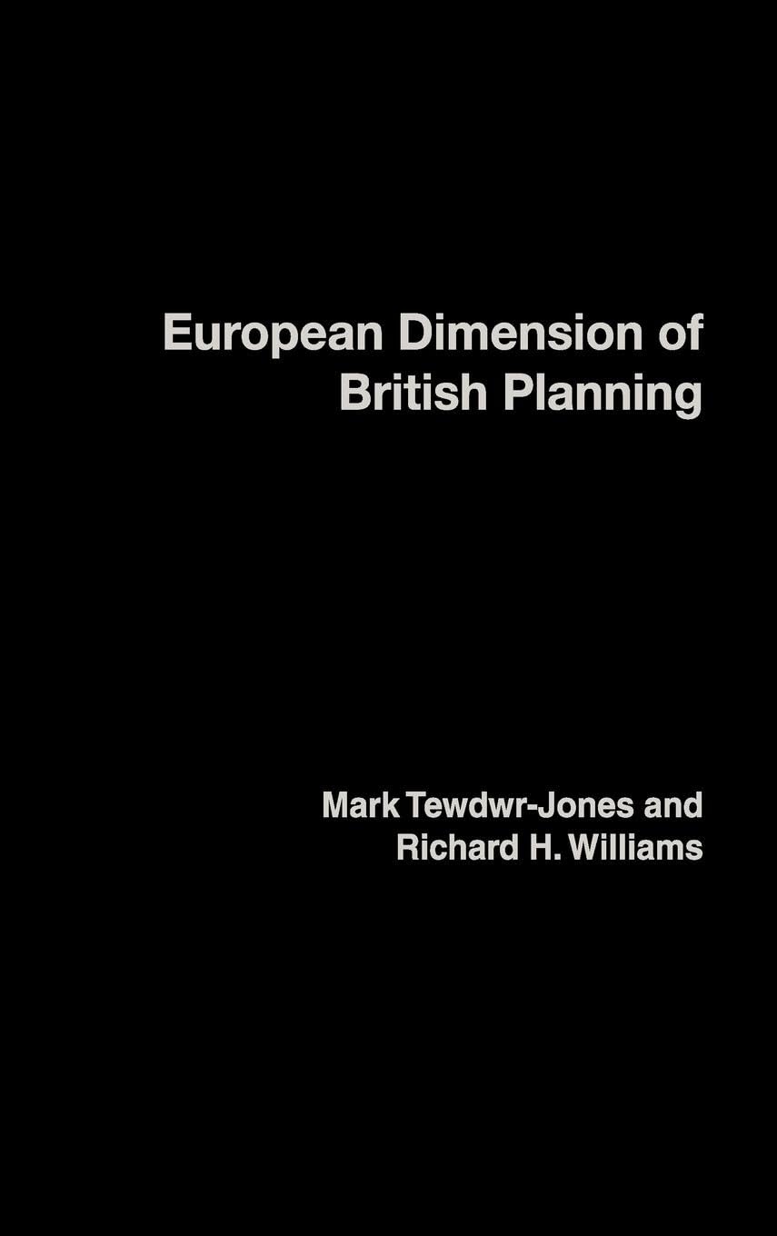 The European Dimension of British Planning,Used