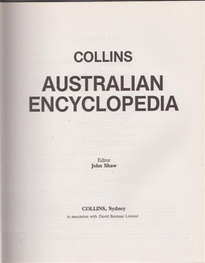 Collins Australian Encyclopedia-used