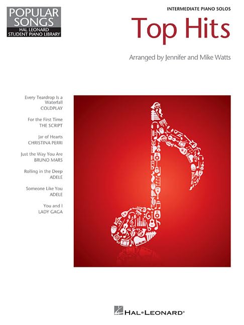 Top Hits: Hal Leonard Student Piano Library Popular Songs Series Intermediate Level,Used