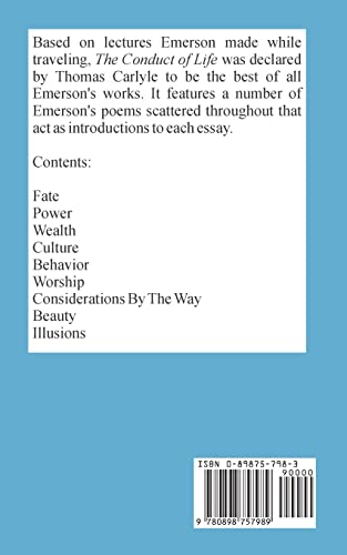 The Conduct of Life,Used