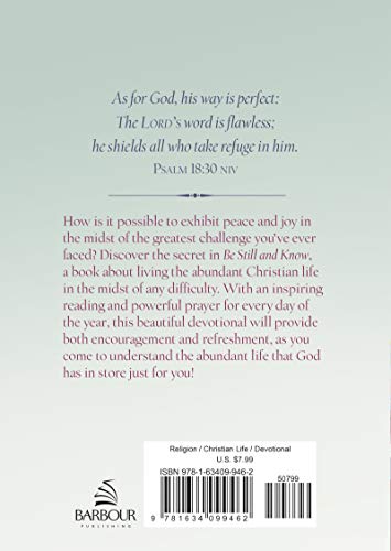 Be Still and Know: 365 Days of Hope and Encouragement for Women,Used
