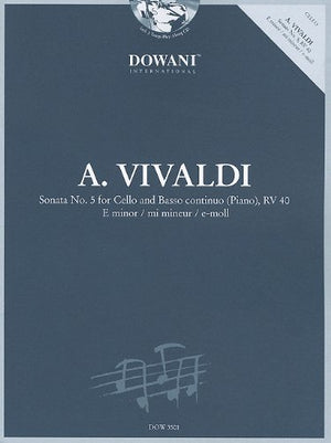 Vivaldi: Sonata No. 5 for Cello and Basso Continuo in E Minor, RV 40,Used