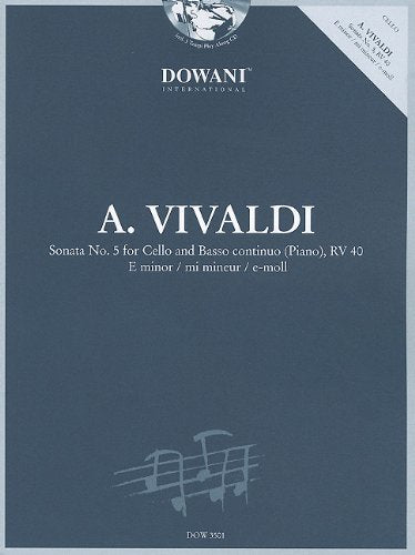Vivaldi: Sonata No. 5 for Cello and Basso Continuo in E Minor, RV 40,Used