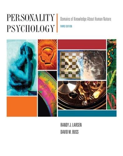 Personality Psychology: Domains of Knowledge About Human Nature,Used