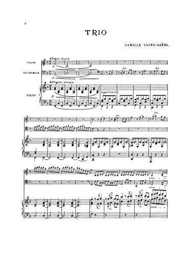 Trio No. 1, Op. 18: Kalmus Edition,Used