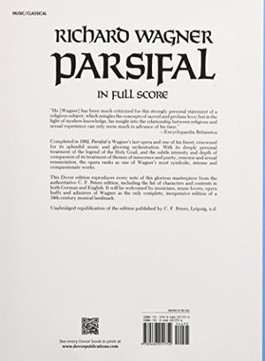 Parsifal In Full Score (Dover Opera Scores),New