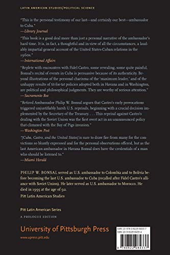 Cuba, Castro, and the United States (Pitt Latin American Series),Used