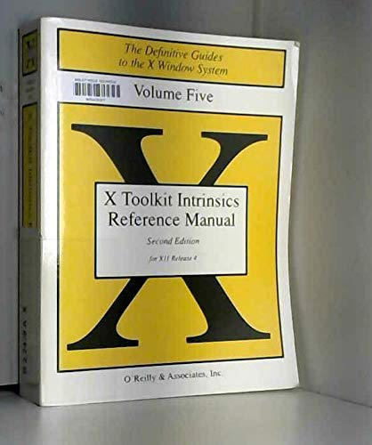 X Toolkit Intrinsics Reference Manual,Used
