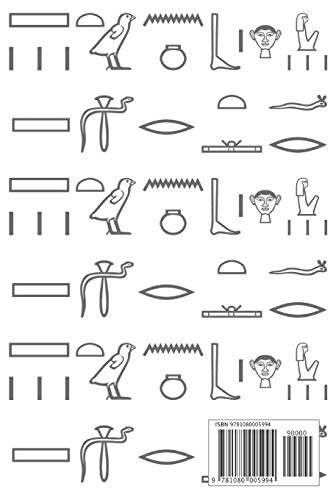 My hieroglyphic journal: a notebook for learning how to write and read Egyptian hieroglyphs (Ancient Egypt Journals),Used