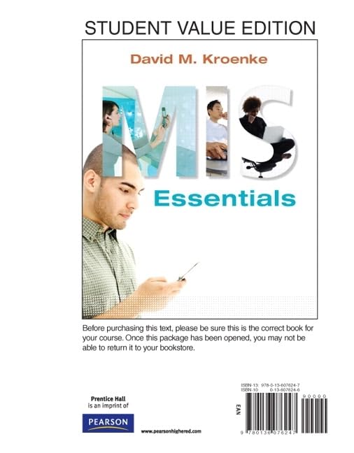 MIS Essentials, Student Value Edition,Used