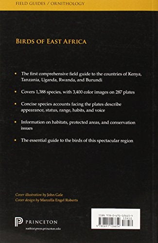 The Birds Of East Africa: Kenya, Tanzania, Uganda, Rwanda, Burundi (Princeton Field Guides, 14),Used