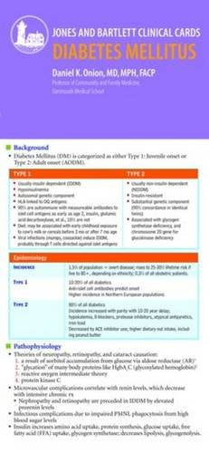 J & B Clinical Card: Diabetes,Used