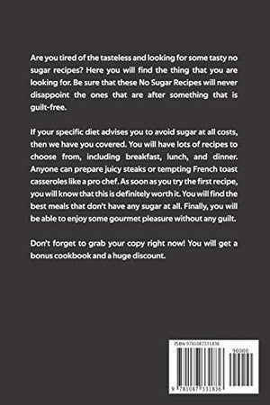 No Sugar Recipes That Taste Extraordinary: 30 Recipes to Satisfy Your Cravings,Used