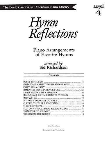 Hymn Reflections: Level 4 (Piano Arrangements of Favorite Hymns) (David Carr Glover Christian Piano Library),Used