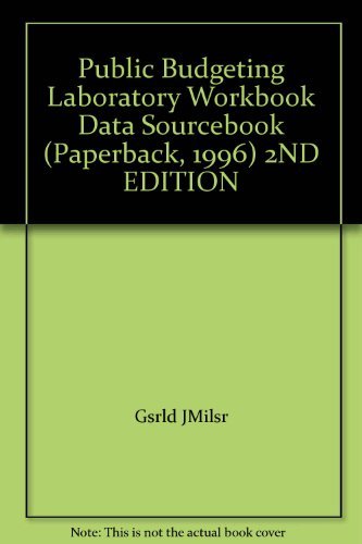 Public Budgeting Laboratory Data Sourcebook,New