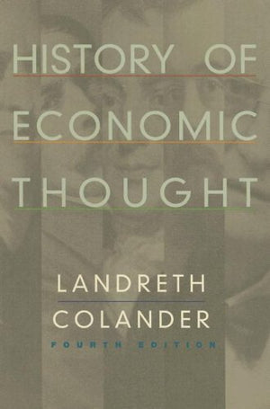 History Of Economic Thought,New