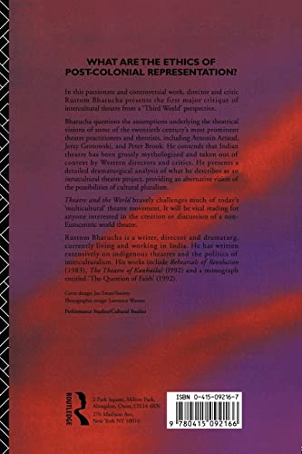 Theatre and the World: Performance and the Politics of Culture,Used