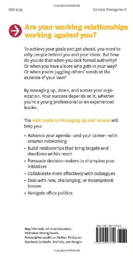 HBR Guide to Managing Up and Across (HBR Guide Series),Used
