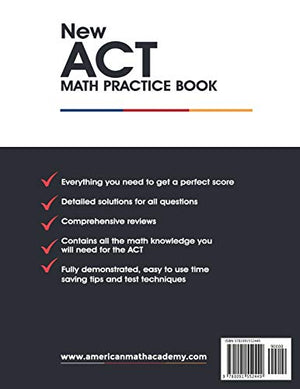 New ACT Math Practice Book,Used