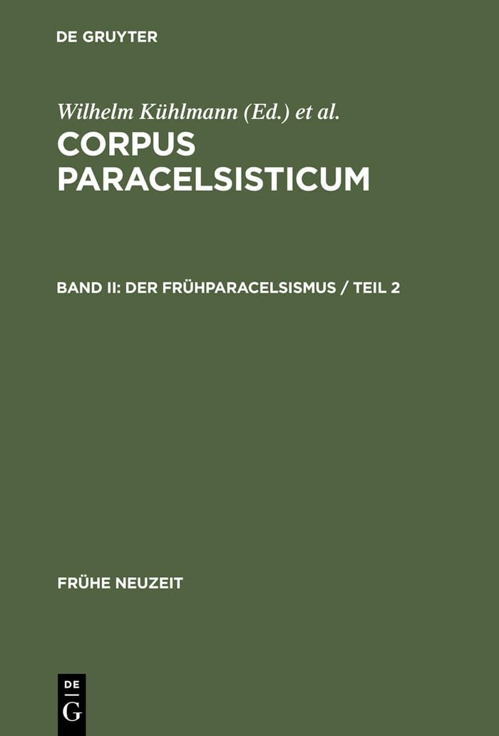 Der Frhparacelsismus / Teil 2 (Frhe Neuzeit, 89) (German Edition),Used