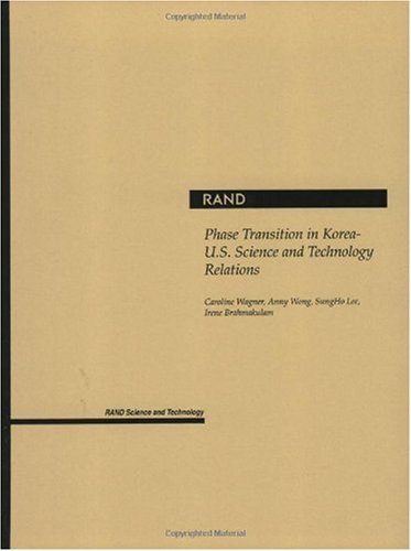 Phase Transition In Koreau.S. Science And Technology Relations,New