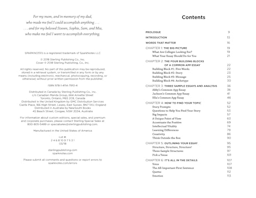 Crushing the Common App Essay: A Foolproof Guide to Getting into Your Top College (Spark Notes),Used