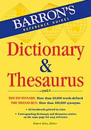 Barron's Dictionary & Thesaurus (Barron's Reference Guides),Used