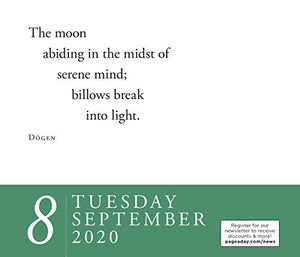 Zen PageADay Calendar 2020,New