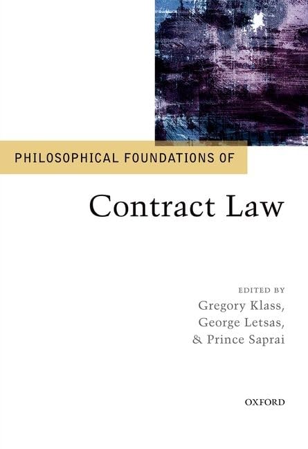 Philosophical Foundations of Contract Law (Philosophical Foundations of Law),Used