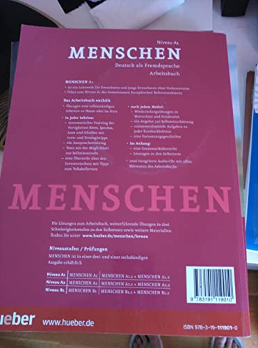 Menschen: Arbeitsbuch A1 MIT AudioCds (2) (German Edition)