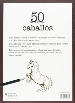 50 dibujos de caballos (50 Dibujos De/ Draw 50) (Spanish Edition),Used