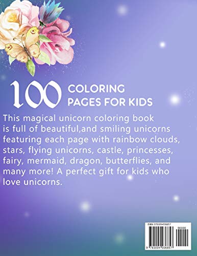 Unicorn Coloring Book For Kids Ages 812: Believe in Magic,Used