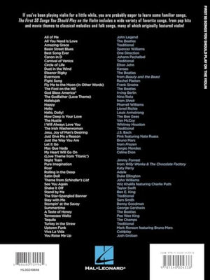 First 50 Songs You Should Play on the Violin,Used