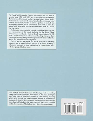 Christopher Gabriel and the Tool Trade in 18th Century London,Used