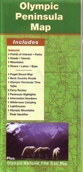 Olympic Peninsula Map,Used