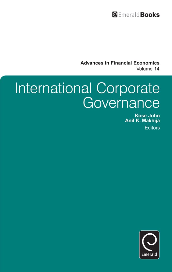 International Corporate Governance (Advances In Financial Economics, 14),Used