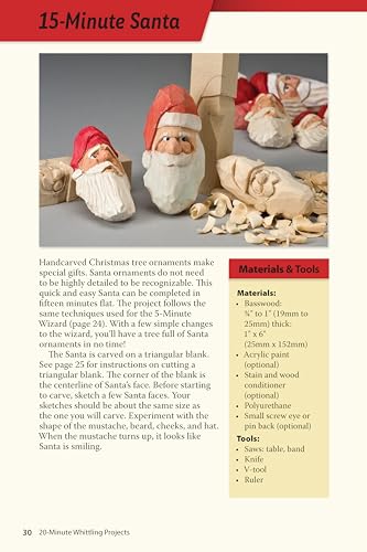 20Minute Whittling Projects: Fun Things To Carve From Wood (Fox Chapel Publishing) Stepbystep Instructions & Photos To Whittl