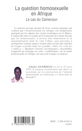 La question homosexuelle en Afrique: Le cas du Cameroun (French Edition),Used