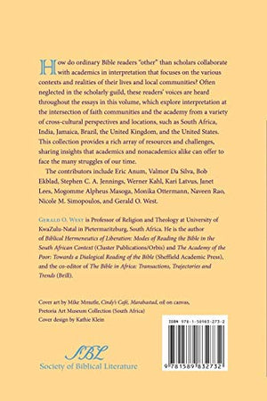 Reading Otherwise: Socially Engaged Biblical Scholars Reading with Their Local Communities (Society of Biblical Literature Seme,Used