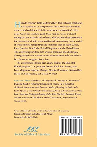 Reading Otherwise: Socially Engaged Biblical Scholars Reading with Their Local Communities (Society of Biblical Literature Seme,Used