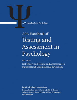APA Handbook of Testing and Assessment in Psychology (3 Volume Set),New