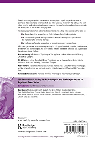 Psychosis and Emotion: The role of emotions in understanding psychosis, therapy and recovery (The International Society for Psyc,Used