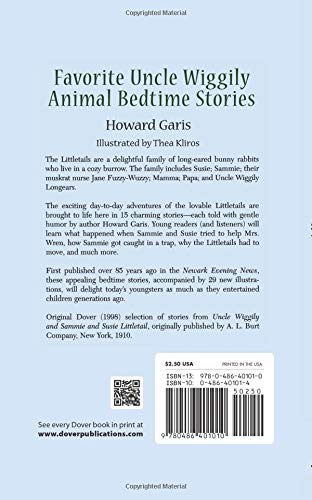 Favorite Uncle Wiggily Animal Bedtime Stories: Unabridged In Easytoread Type (Dover Children'S Thrift Classics)