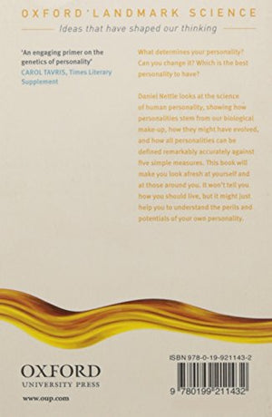 Personality: What Makes You The Way You Are (Oxford Landmark Science),New