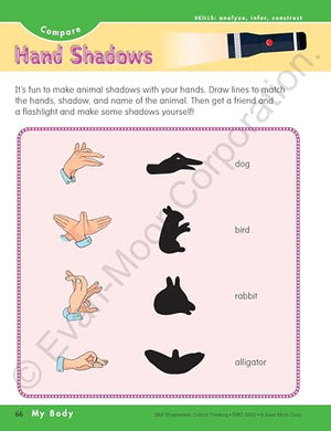 Evanmoor Skill Sharpeners Critical Thinking, Grade 2 Workbook, Problem Solving Skills, Fun Activities, Higherorder, Openended