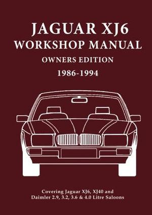 Jaguar XJ6 Workshop Manual Owners Edition 19861994,Used
