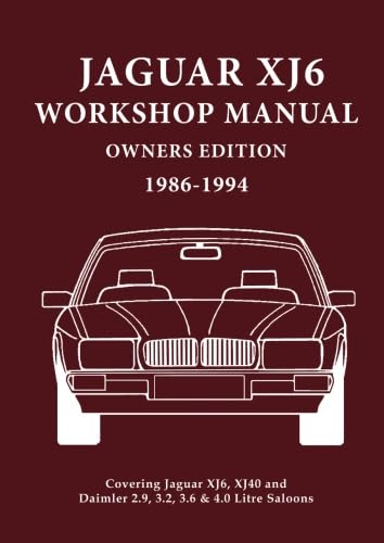 Jaguar Xj6 Workshop Manual Owners Edition 19861994