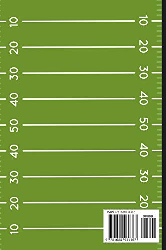 R: Football Monogram Initial Notebook for boys Letter R  6
