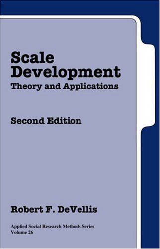 Scale Development: Theory and Applications (Applied Social Research Methods),Used
