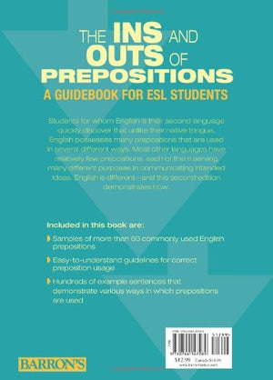 Ins And Outs Of Prepositions: A Guidebook For Esl Students